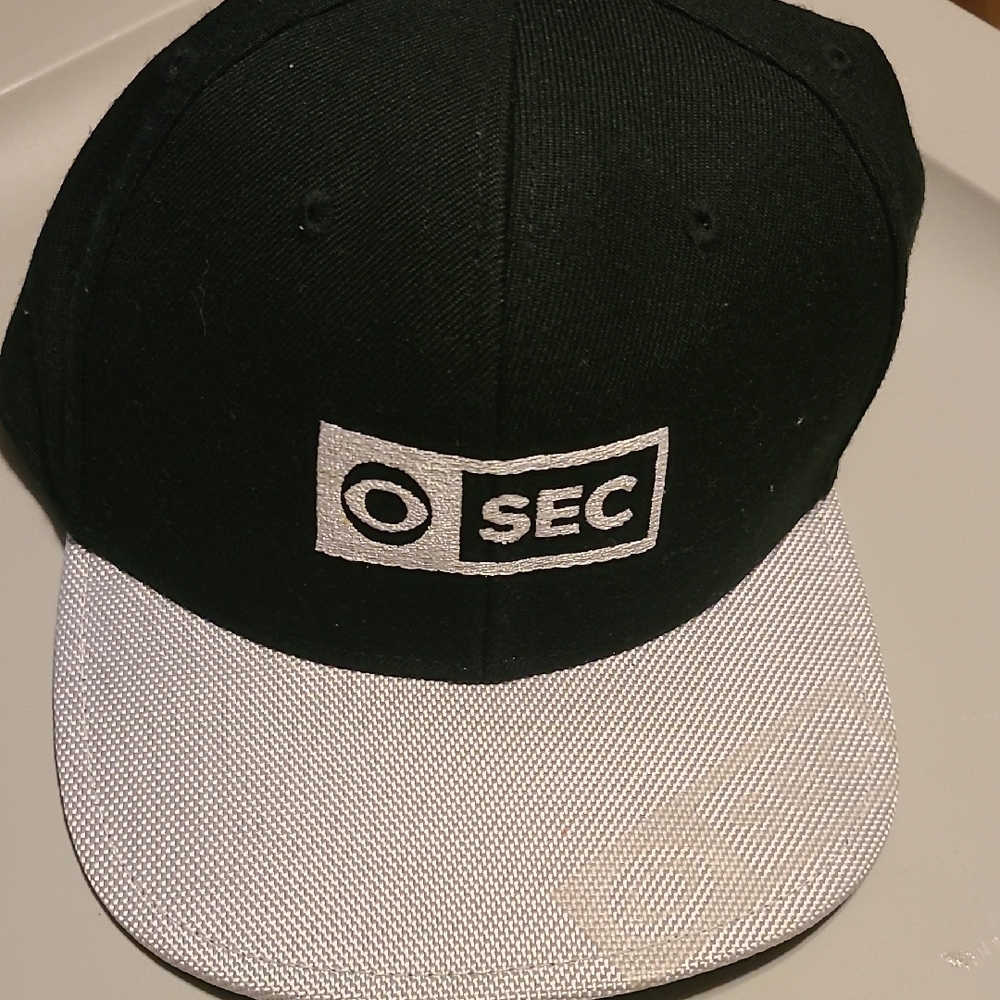 Black and White SEC Logo Cap